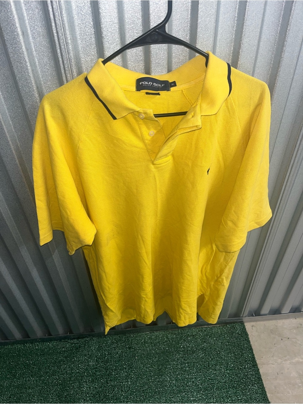 Vintage Polo by Ralph Lauren Yellow Polo with Contrast Trim